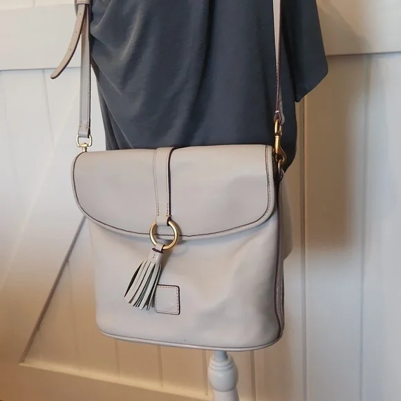 Dooney And Bourke Florentine Leather Large Dottie Crossbody - Picture 2 of 9